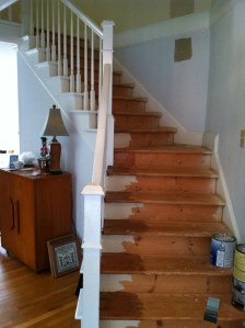 primary painting interior stairs